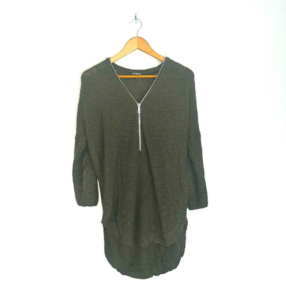 Cozy Zipper Sweater by Express- M